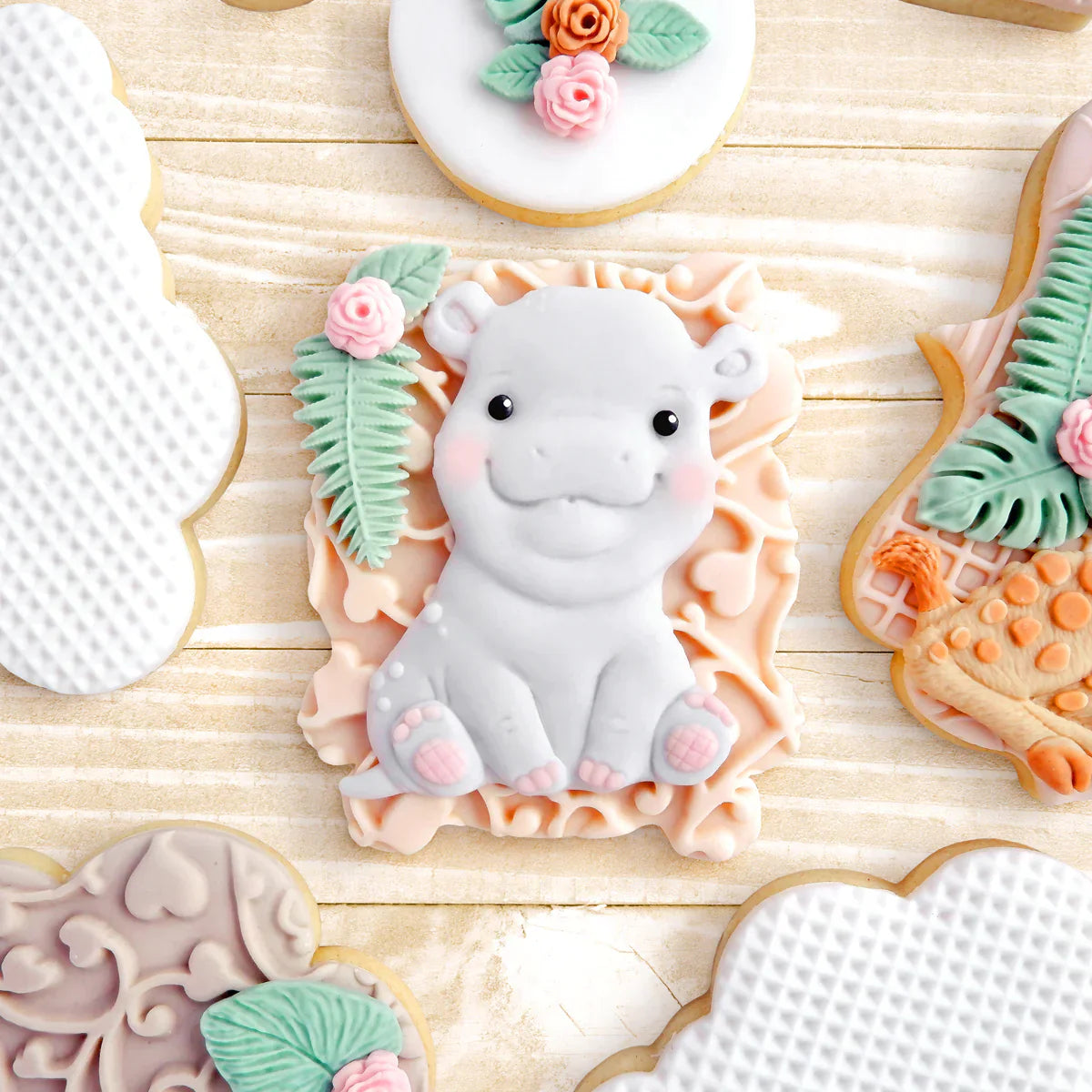 Moule en silicone Hippopotame Safari Doux