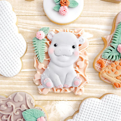 Moule en silicone Hippopotame Safari Doux