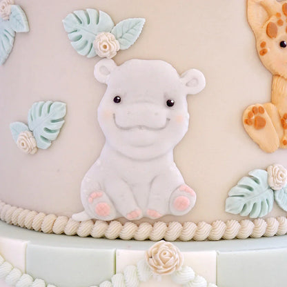 Moule en silicone Hippopotame Safari Doux
