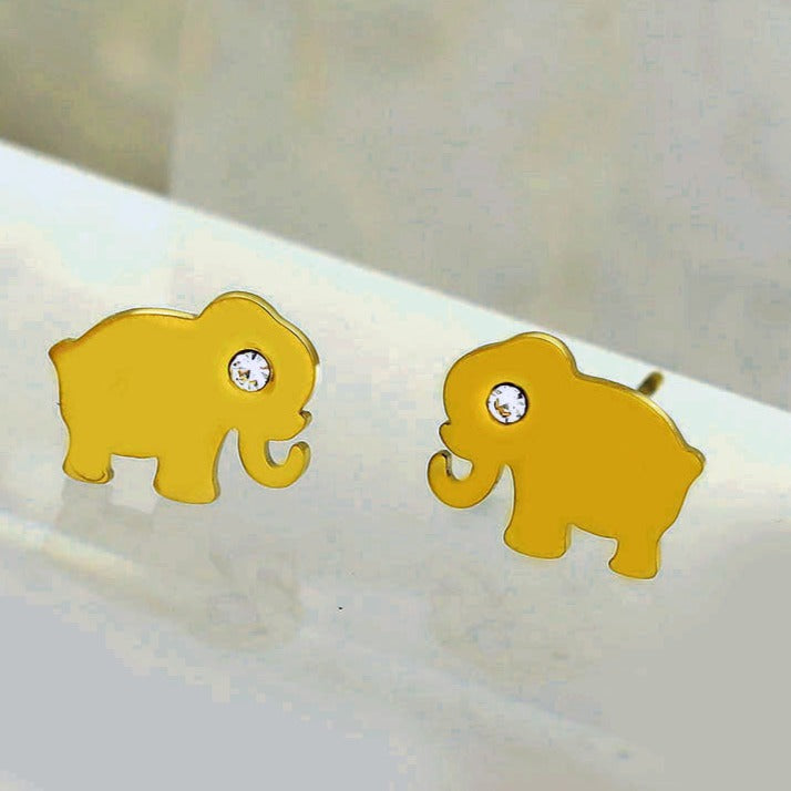 Boucles d'oreilles clous Éléphant TANTOR
