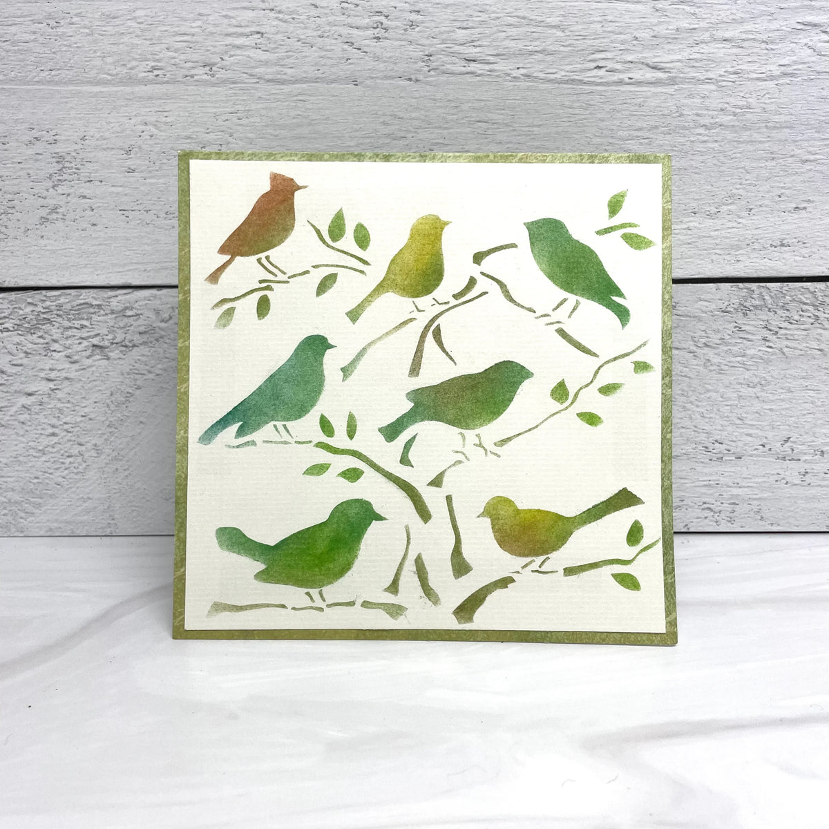 Pochoir 6x6 The Crafters Workshop Fleurs de cerisier