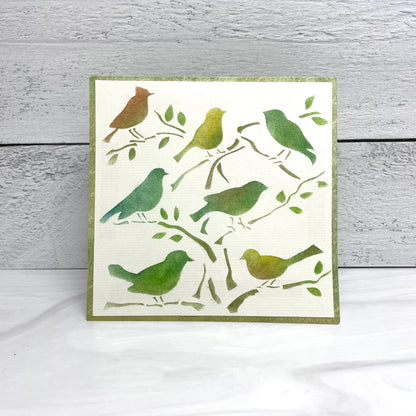 Pochoir 6x6 The Crafters Workshop Fleurs de cerisier