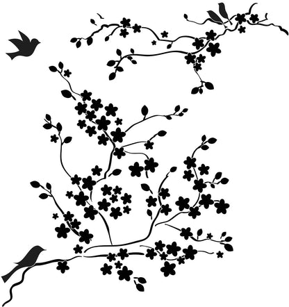 Pochoir 6x6 The Crafters Workshop Fleurs de cerisier