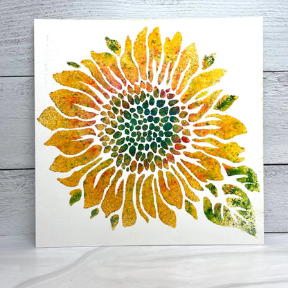 Gabarit The Crafters Workshop 15x15 cm Tournesol Joyeux