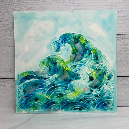 The Crafters Workshop 6x6 Stencil Wave
