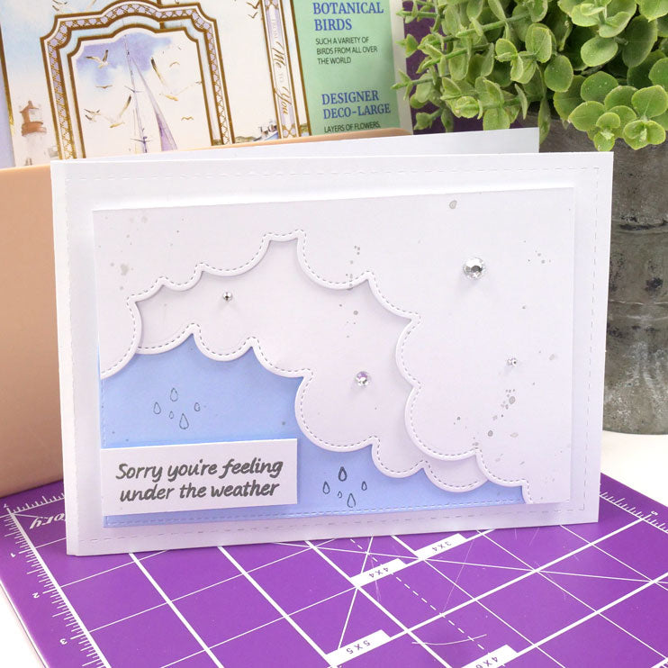 Cartes vierges et enveloppes pliées en tente à bords cousus - Taille 7" x 5"