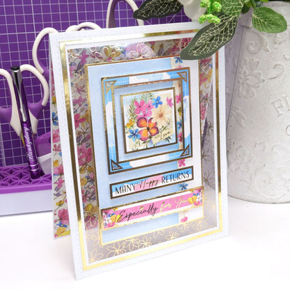 Cartes vierges pliées en tente avec bord cousu et enveloppes – Format 20,3 x 15,2 cm
