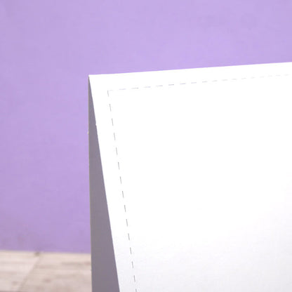 Cartes vierges pliées en tente avec bord cousu et enveloppes – Format 20,3 x 15,2 cm