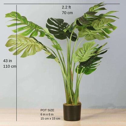Plante Artificielle en Pot Tera Monstera