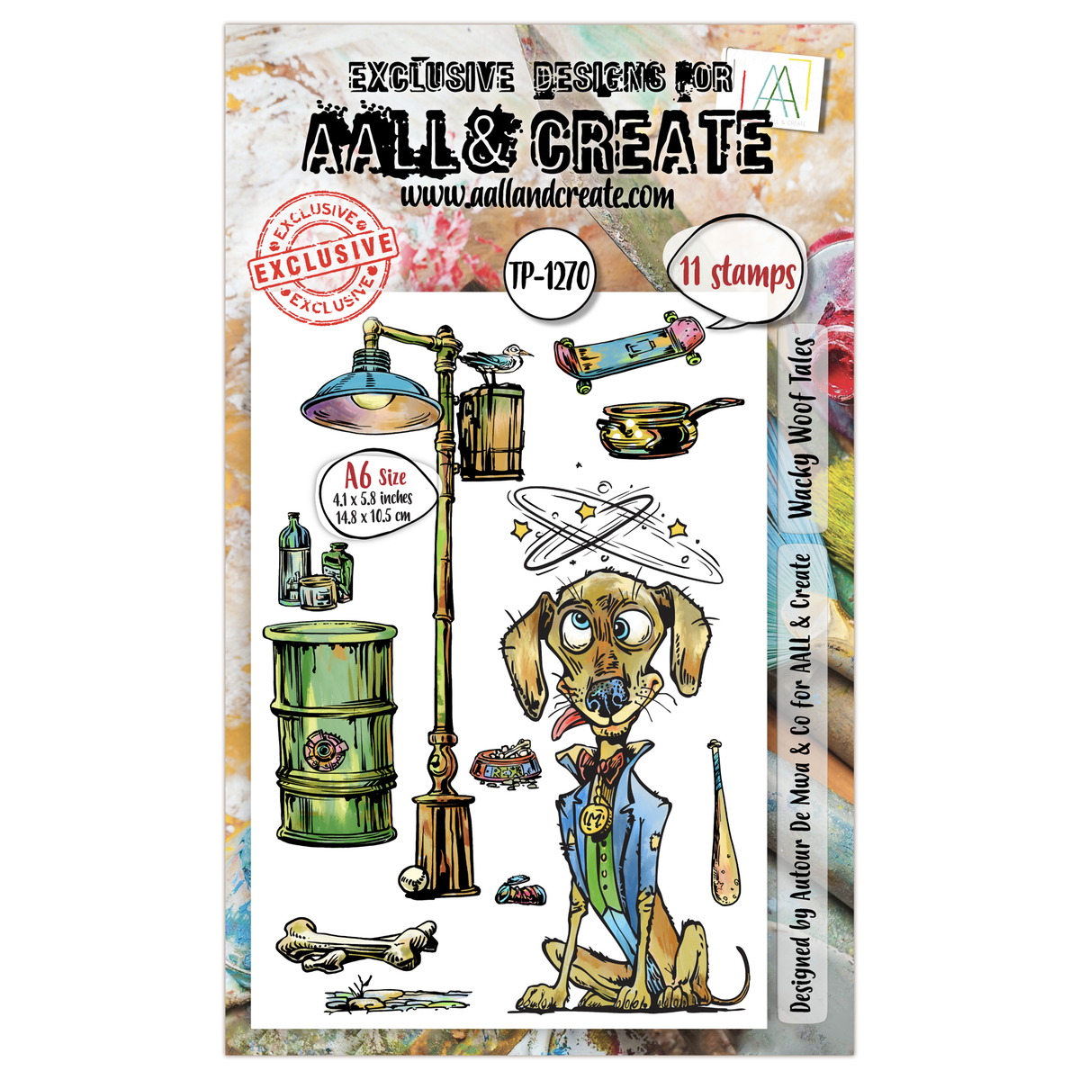 AALL and Create - A6 Stamp Set - Wacky Woof Tales