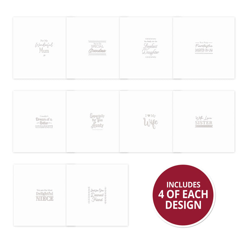 Bloc d'inserts pelliculés « Trim Me ! » – Pour elle – Argenté