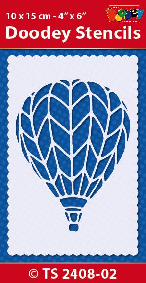 Pochoir 10x15 cm Montgolfière