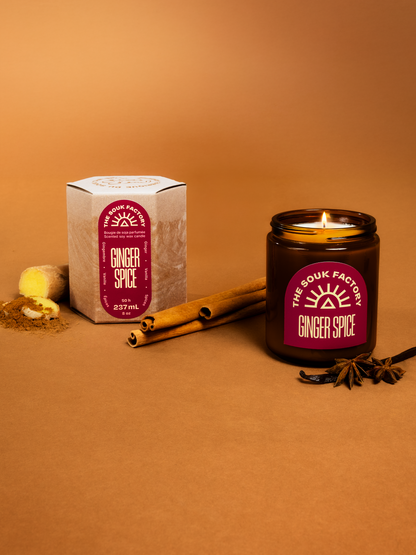 Bougie Ginger Spice - Gingembre, épices & vanille