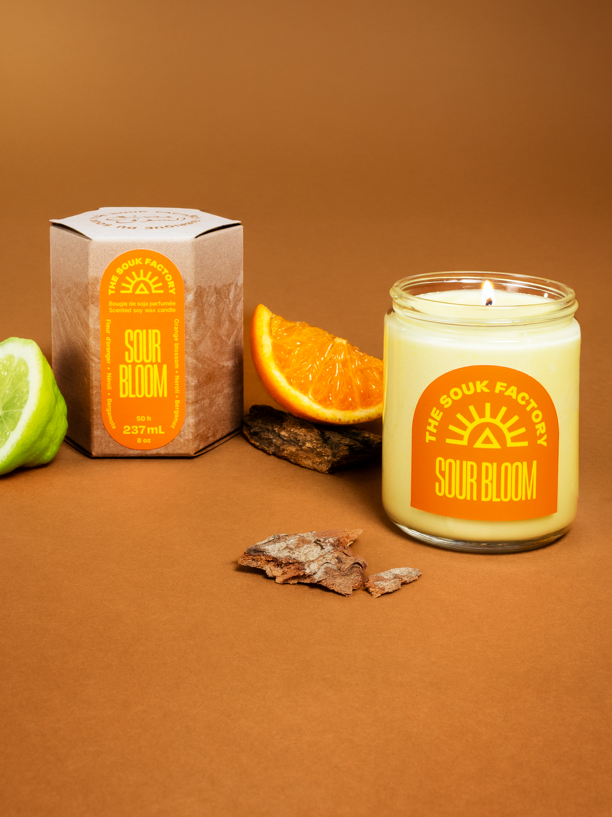 Bougie Sour Bloom - Fleur d'oranger & Bergamote