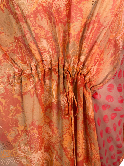 PRG6379 Kaftan long en pure soie transparente Avatar