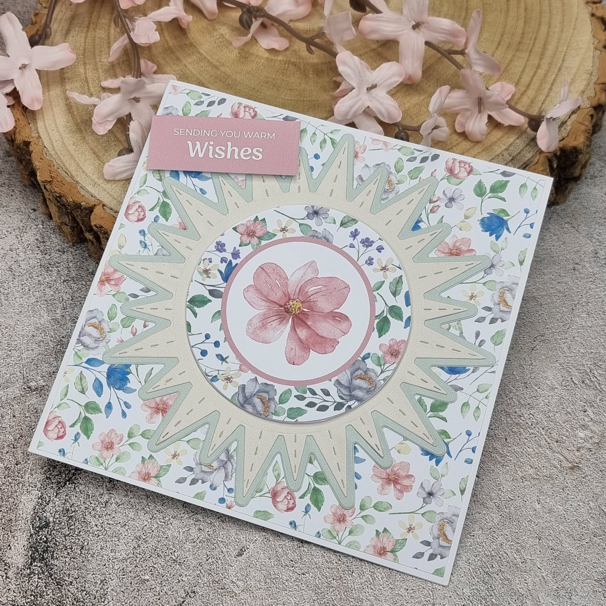 The Paper Boutique Sunny Gardens Bloc de Cartes Couleur 20,3 cm x 20,3 cm