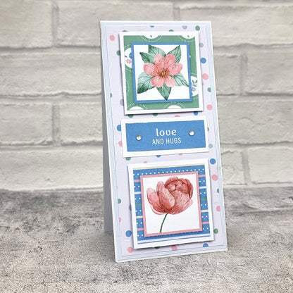 The Paper Boutique Blocs de papier décoratif Sunny Gardens 20,3 cm x 20,3 cm