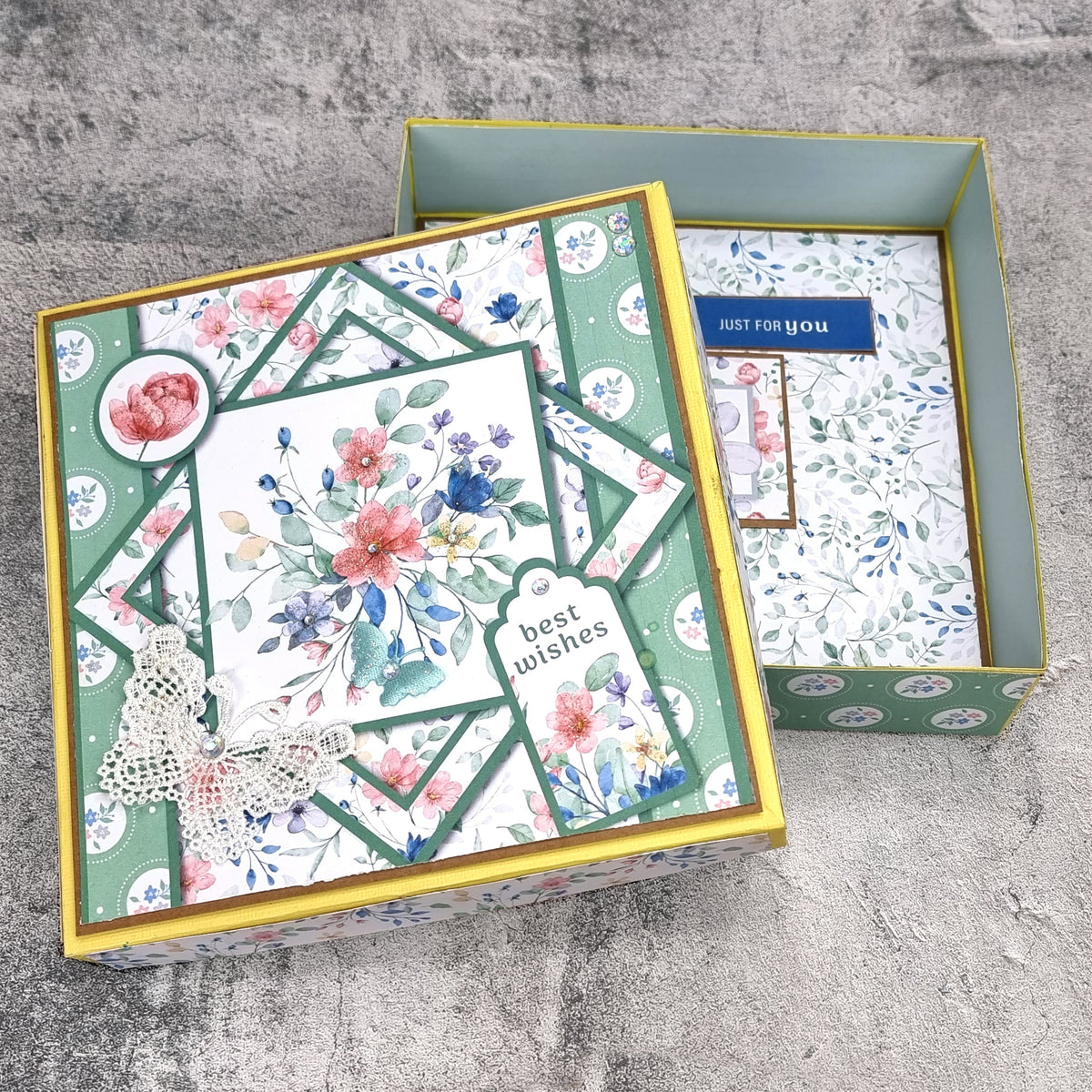 The Paper Boutique Sunny Gardens Cadres et Papiers Inserts pour 15,24 cm x 15,24 cm