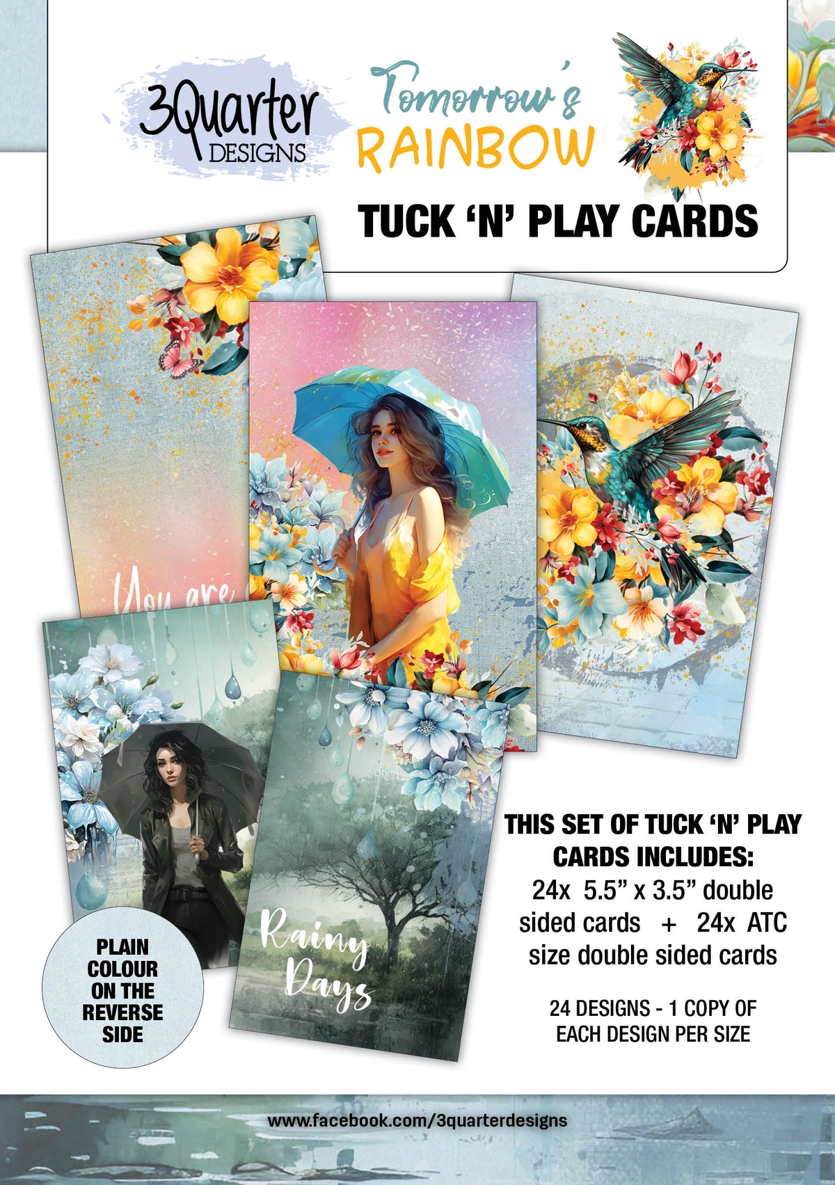 3Quarter Designs Tomorrow's Rainbow - Cartes Tuck N Play