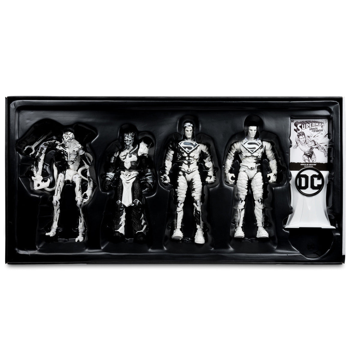 Superman Comics Sketch Edition (Page Punchers: Ghost of Krypton) 7" 4-Pack Gold Label Figure
