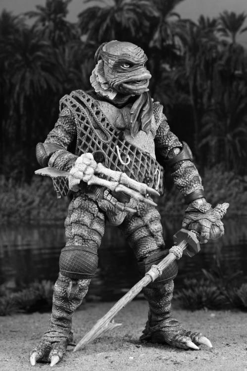 Universal Monsters x Teenage Mutant Ninja Turtles Turtles (Black & White) Action Figure 4-Pack