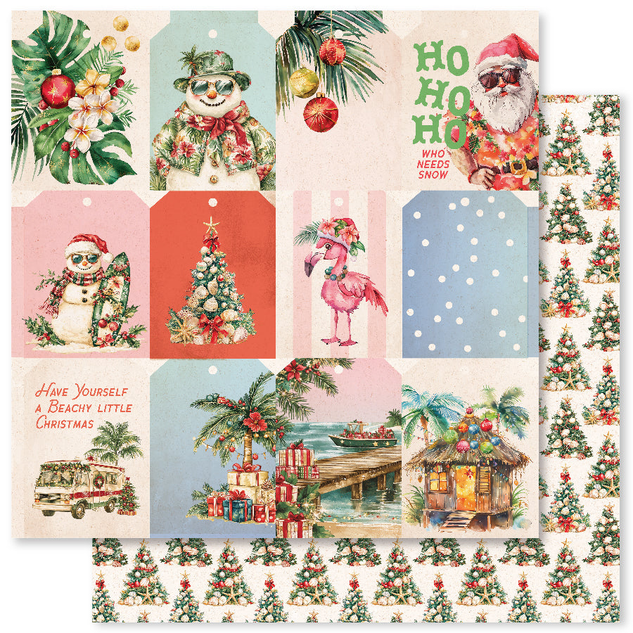 Collection de papiers Noël Tropical 6x6 33135
