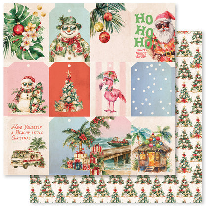 Collection de papiers Noël Tropical 6x6 33135