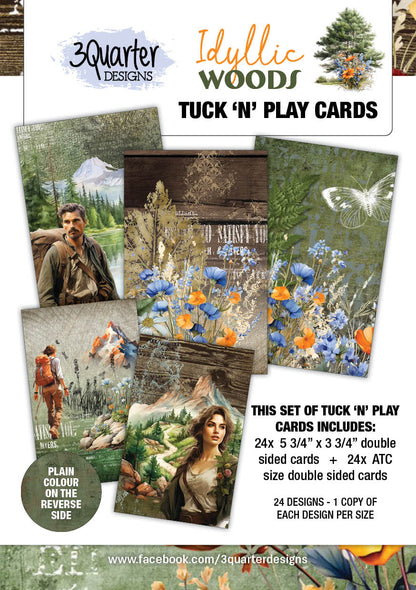 3Quarter Designs Idyllic Woods - Tuck N Play Cards