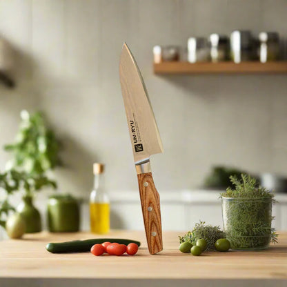 Un-Ryu VG-10 170 mm Santoku Knife 33‑Layer