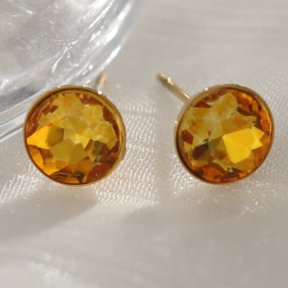 Puces d'oreilles en cristal coloré URSA