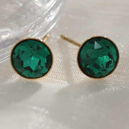 Puces d'oreilles en cristal coloré URSA