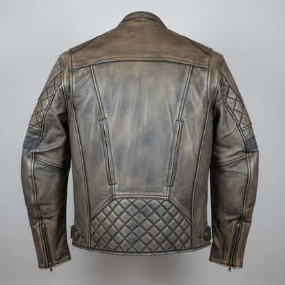 Unik International Men's Reflective Stripe Motorcycle Jacket