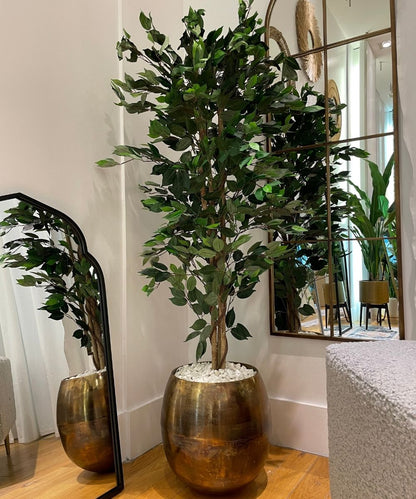Gaby - Copper Brass Mid-Century Planter (Multiple Sizes)