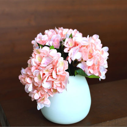 Bouquet d'hortensias artificiels roses Beverly 45,7 cm X 20,3 cm (Lot de 3)
