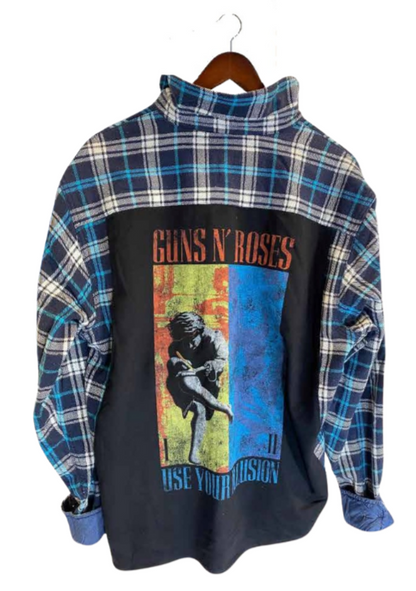 Chemise en flanelle vintage Guns N' Roses '91 Use Your Illusion II