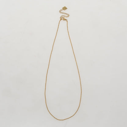 VEERA Dainty Beads-Chain Gold Necklace