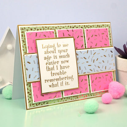 Happy Days Foiled Edge-to-Edge Cardstock