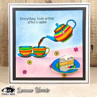 Visible Image Afternoon Tea Stamp Set - A6 stamp set