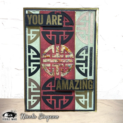 Visible Image Art Spheres #2 Stencil - 6 x 6