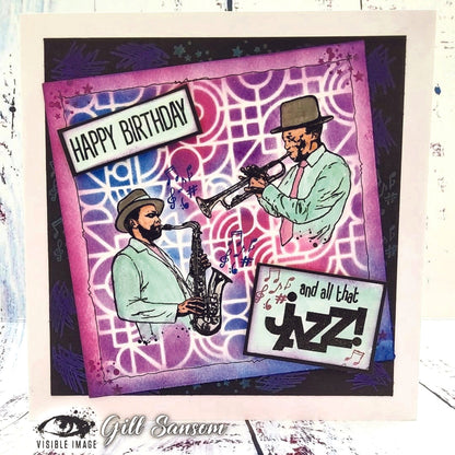 Visible Image All That Jazz 4 in x 6 in Stamp Set