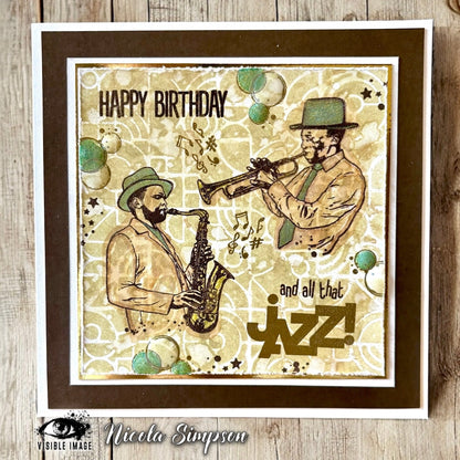 Visible Image All That Jazz 4 in x 6 in Stamp Set