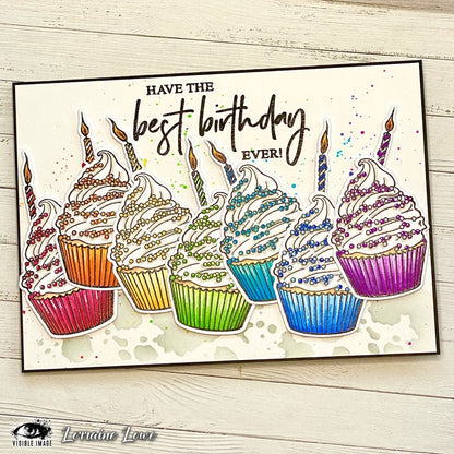 Visible Image Best Birthday Ever - A6 Stamp Set