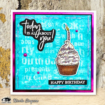 Visible Image Best Birthday Ever - A6 Stamp Set