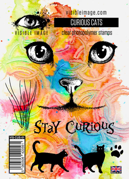 Visible Image Curious Cats - Set de Tampons A6