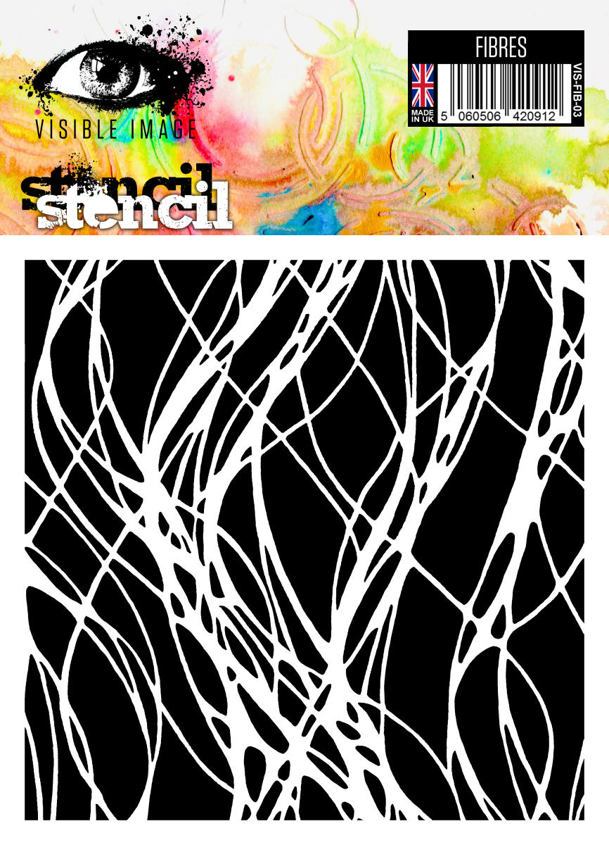 Pochoir de fibres d'image visible - 6 x 6