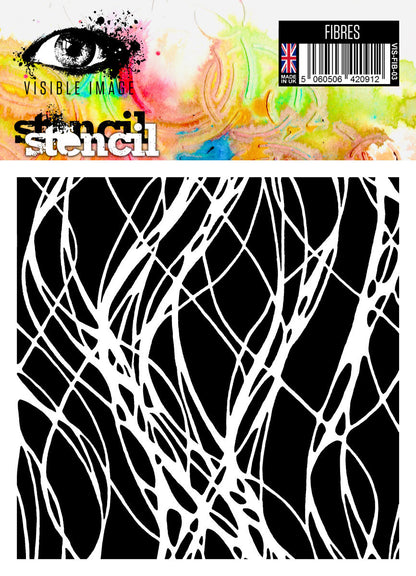 Pochoir de fibres d'image visible - 6 x 6