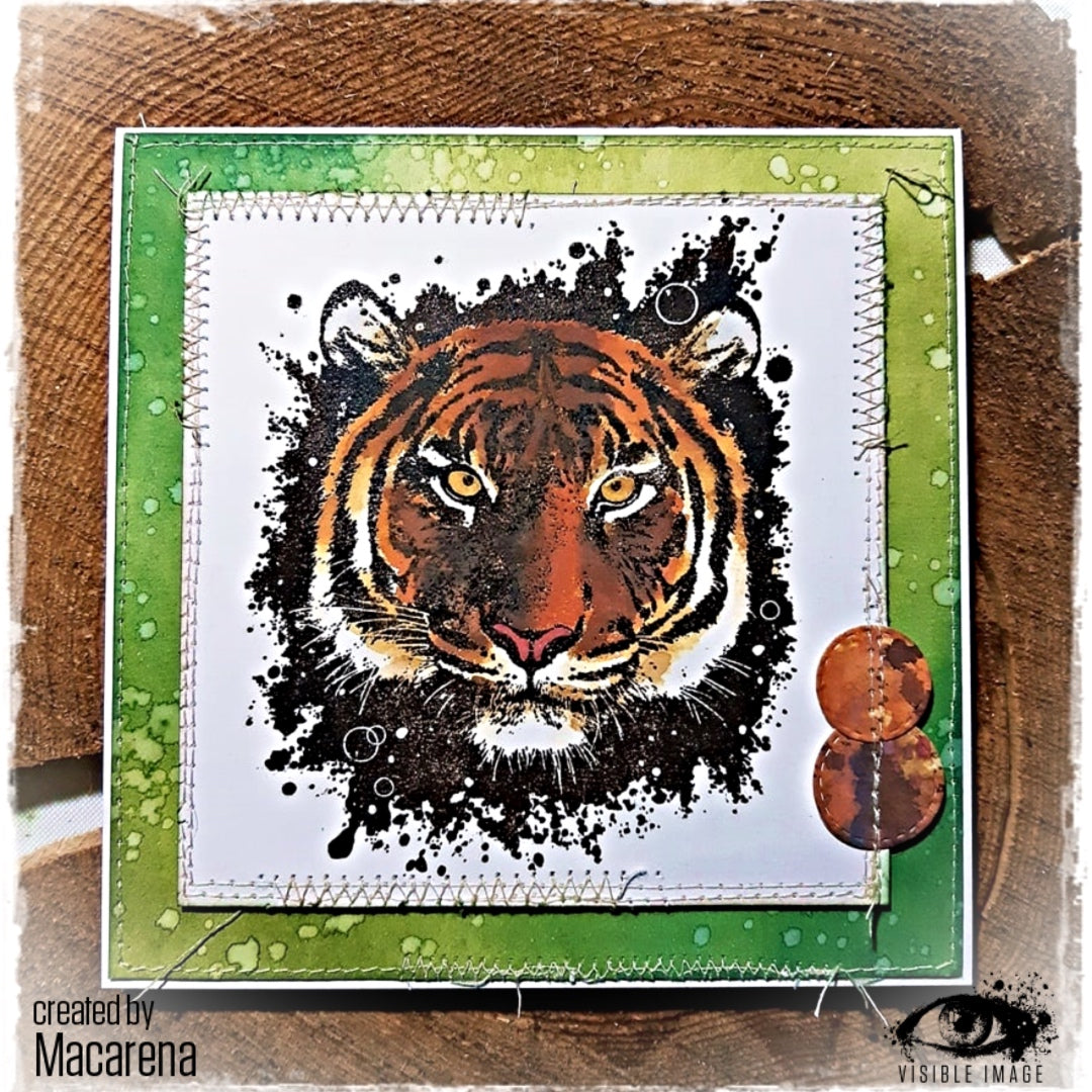 Visible Image Tigre Sans Peur - Lot de Tampons A6