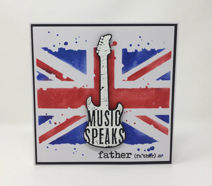 Image Visible Pochoir Grungy Union Jack - 6 x 6