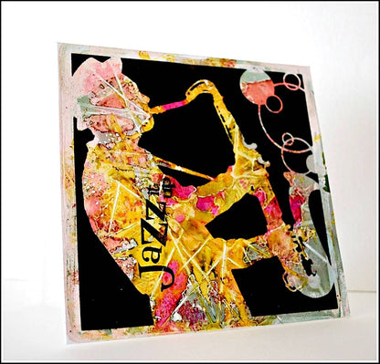 Visible Image Sax It Up Pochoir - 6 x 6