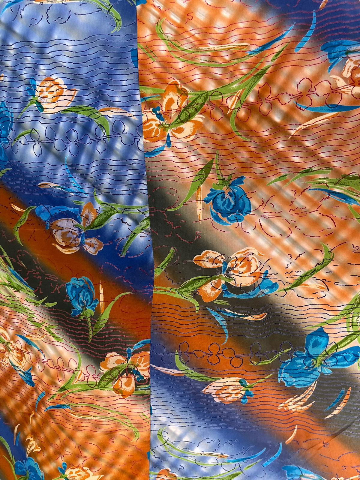 PRC6667 Haut Avatar cascade en pure soie